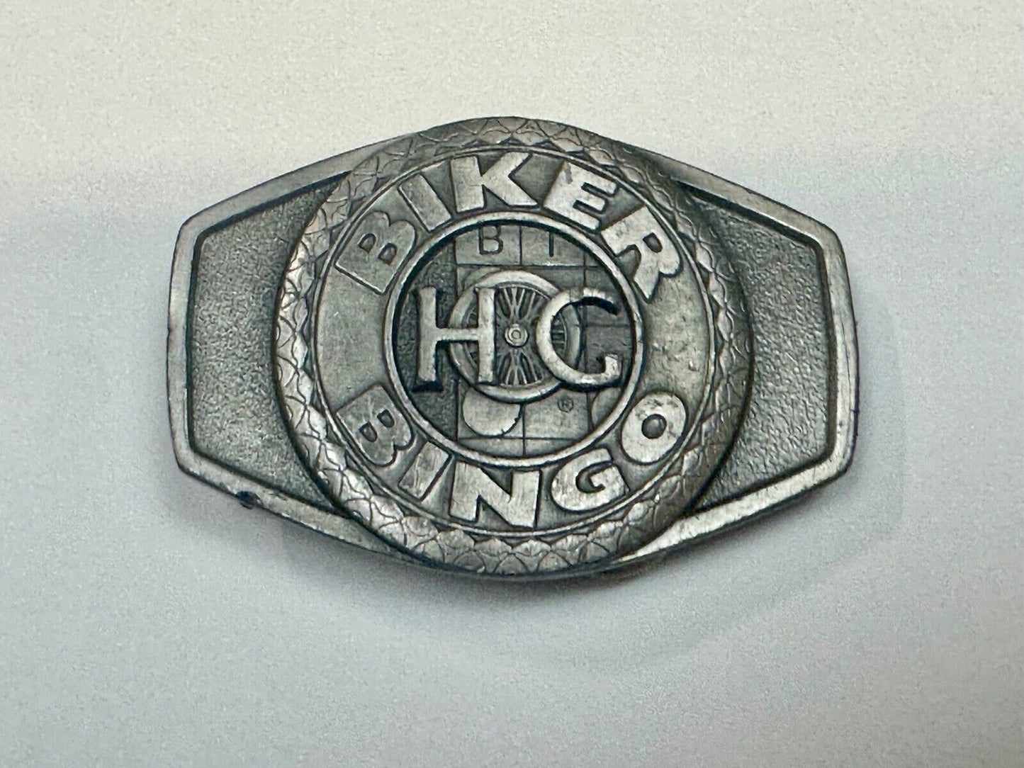 BIKER BINGO H.O.G.  Harley Davidson Owners Group - lucky winner belt buckle