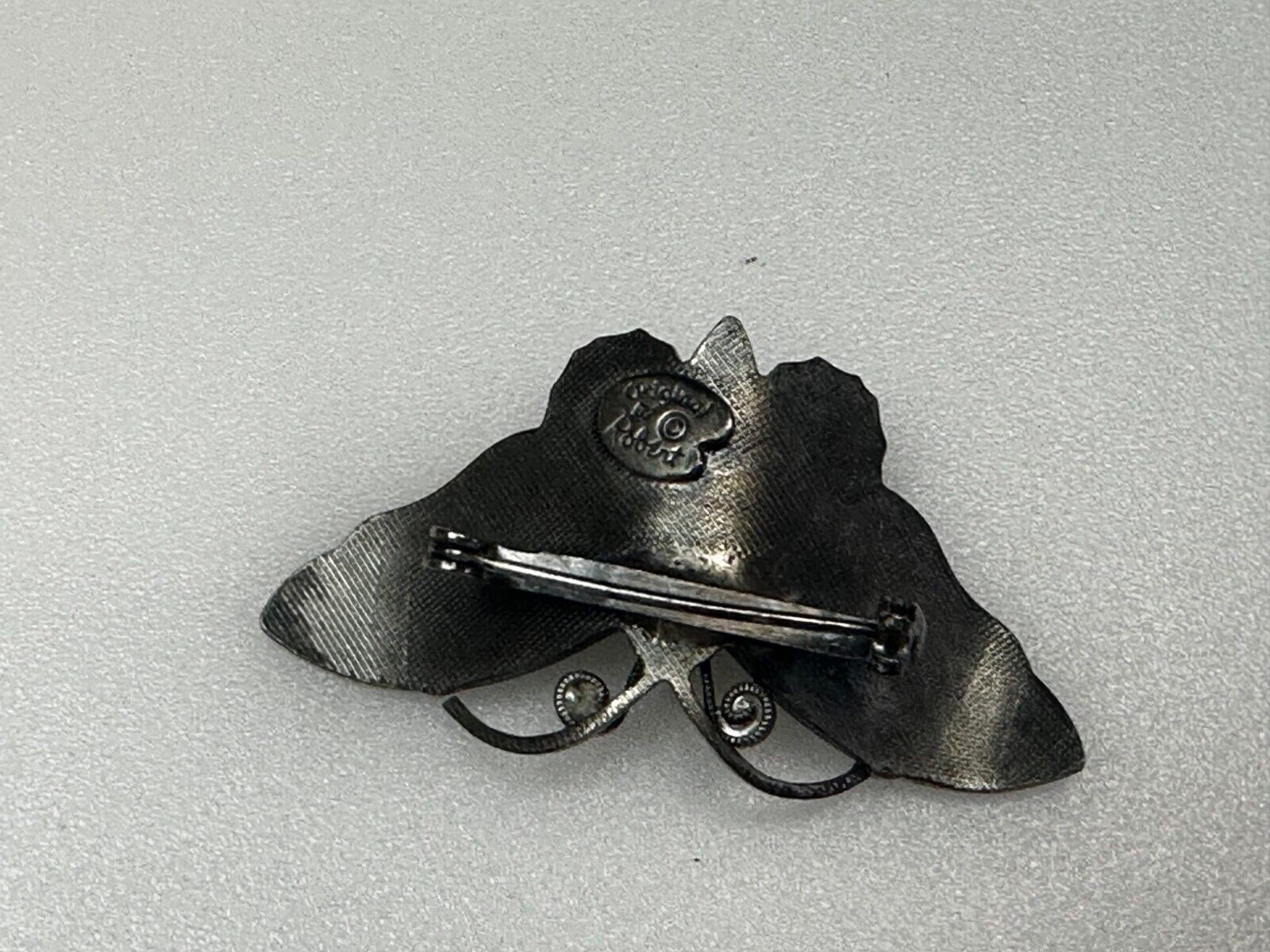 Beautiful Butterfly Cutout Silver Tone Brooch Pin Original by Robert