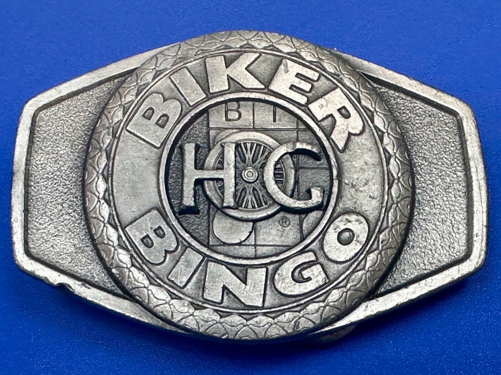 BIKER BINGO H.O.G.  Harley Davidson Owners Group - lucky winner belt buckle