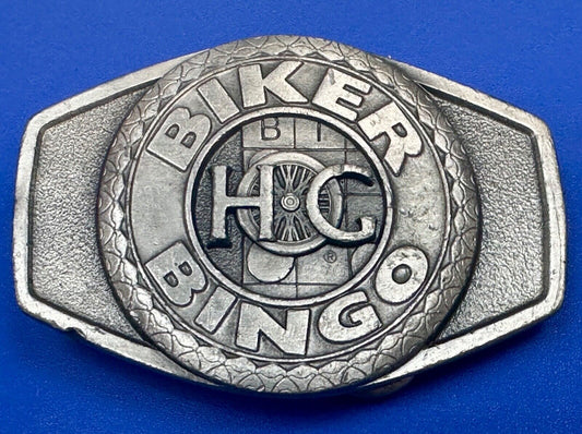 BIKER BINGO H.O.G.  Harley Davidson Owners Group - lucky winner belt buckle