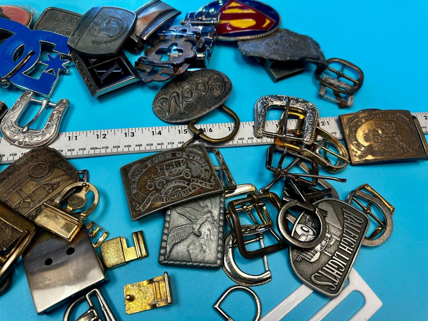8 Pound LOT Vintage & Modern Belt buckles - Grab Bag - Resale Opportunity Gifts!