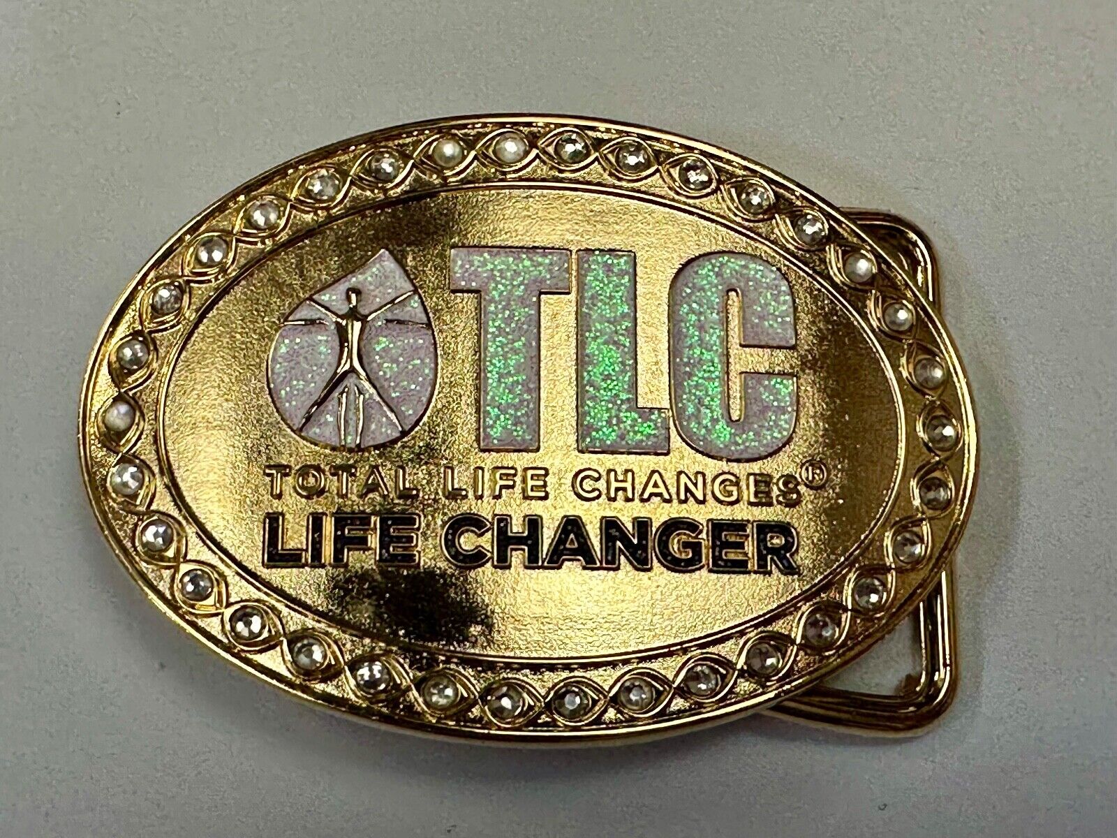 TLC Total Life Changes - Life Changer Fitness Diet Nutrition belt buckle