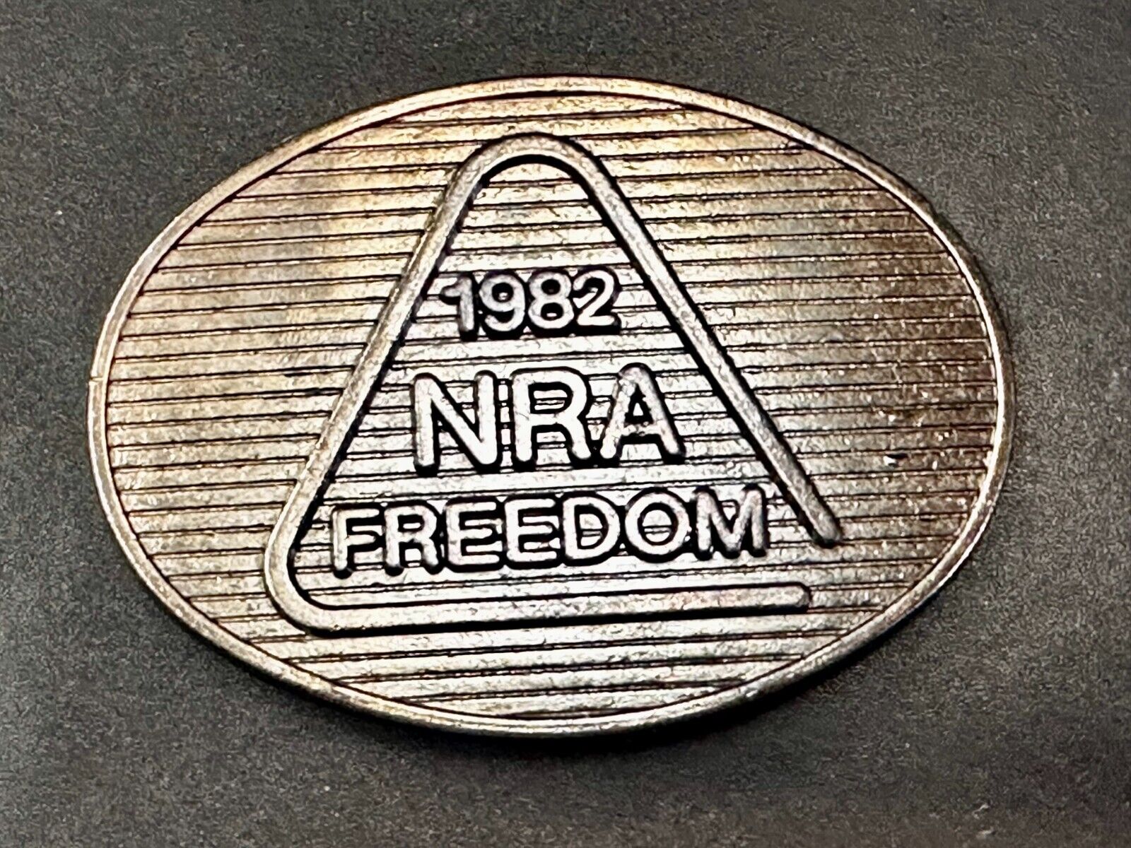 1982 NRA Freedom National Rifle Association Vintage Belt Buckle