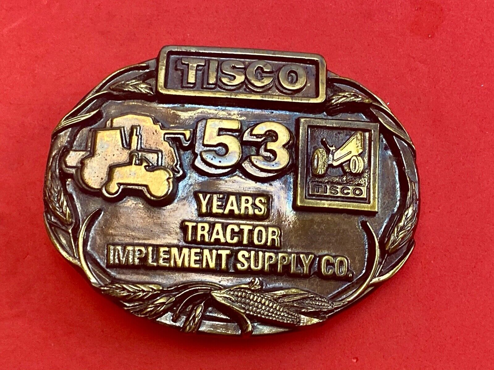 53  years Tisco Tractor Implement Supply Siskiyou Farming  Belt Buckle series 5