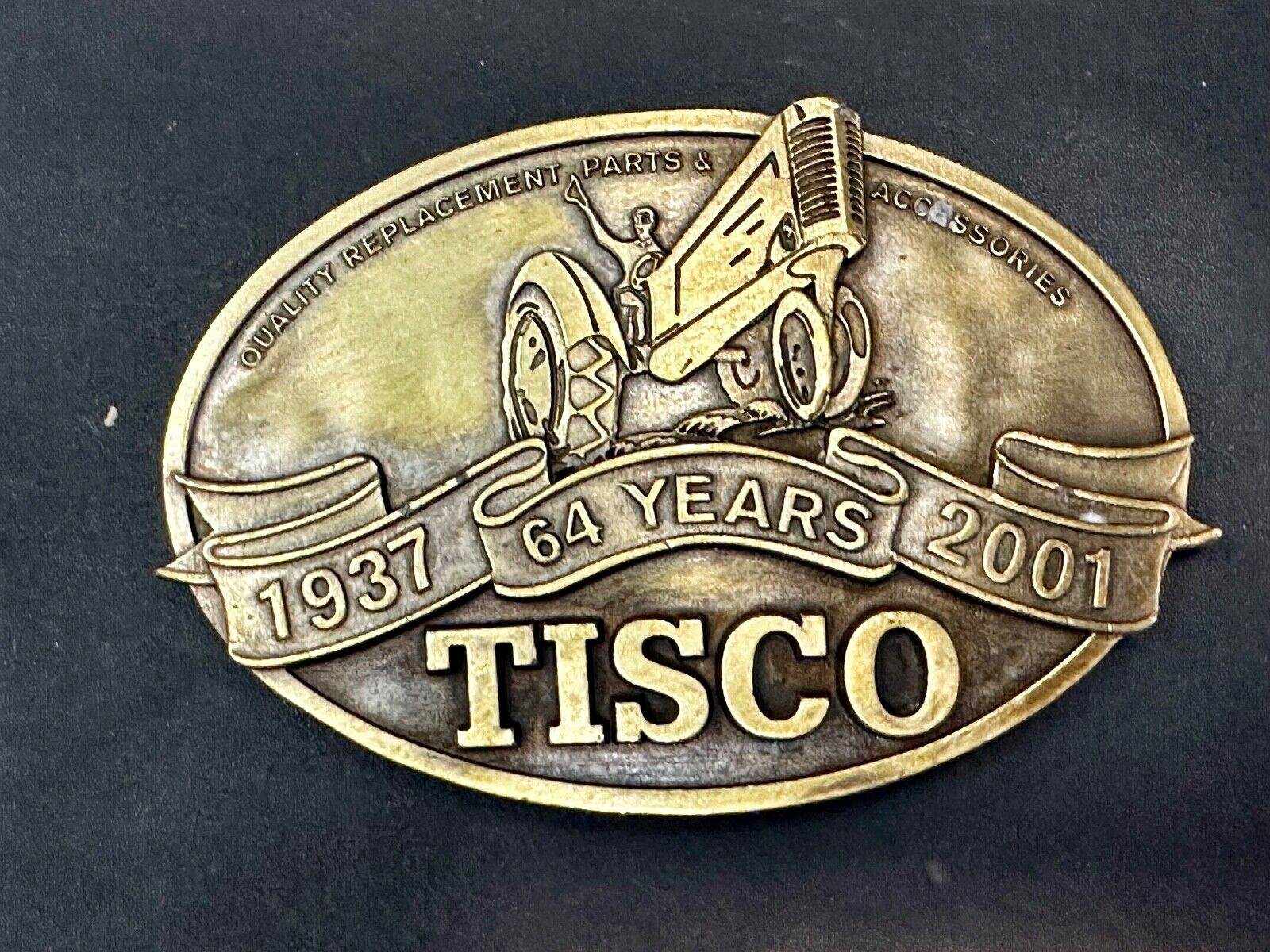 TISCO Tractor Implement Supply Replacement Parts 64 years, 2001 Belt Buckle