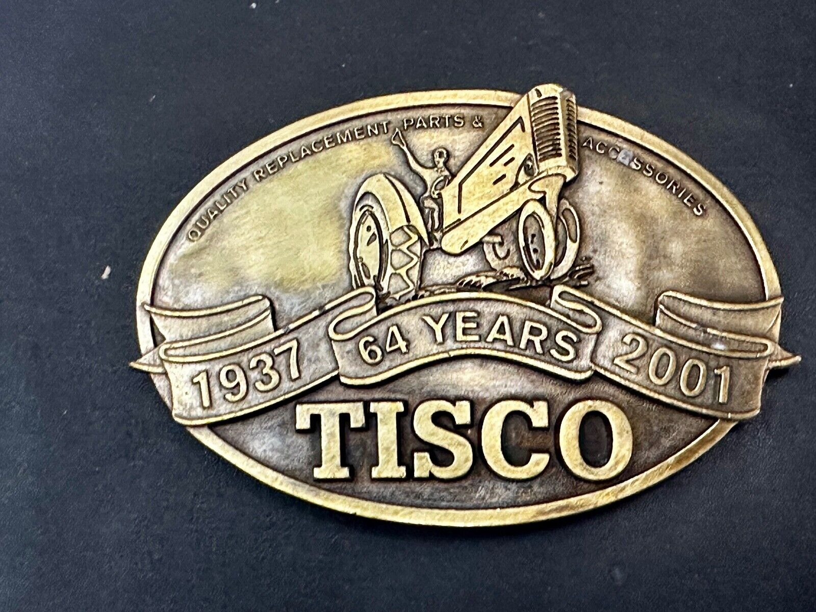 TISCO Tractor Implement Supply Replacement Parts 64 years, 2001 Belt Buckle