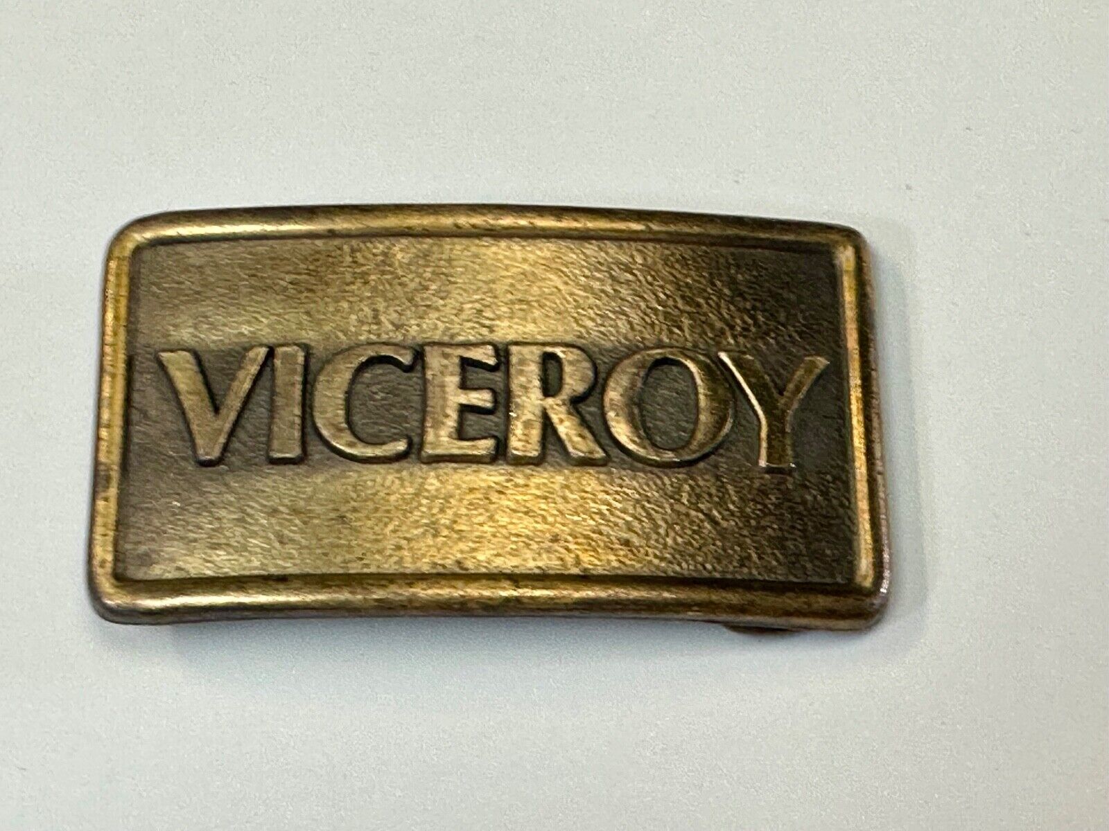 Viceroy Cigarettes Advertising Promo Loyalty Vintage Brass Tone Belt Buckle