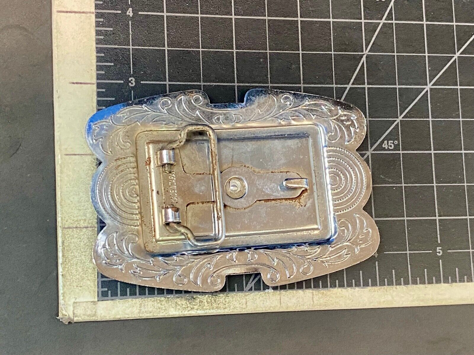 Unique Shaped Mixed Metal And Color Western Cowboys' Horse Belt Buckle 