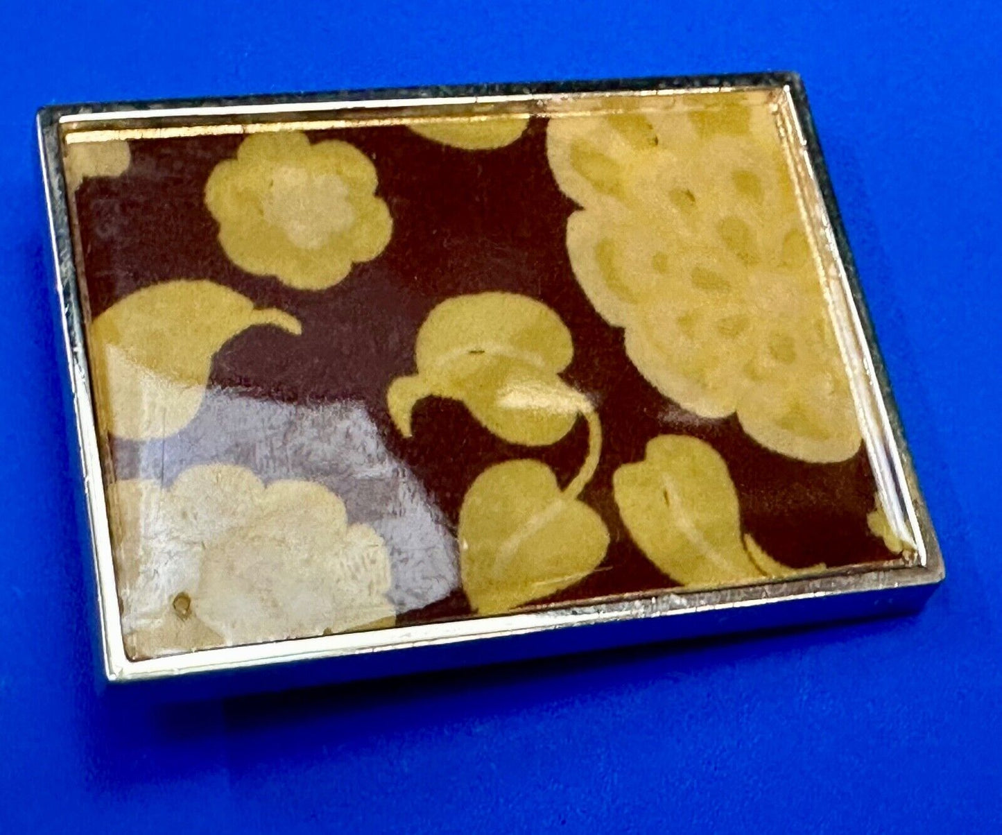 Abstract Fall Leaf Theme, What I call Wallpaper pattern Vintage Belt Buckle