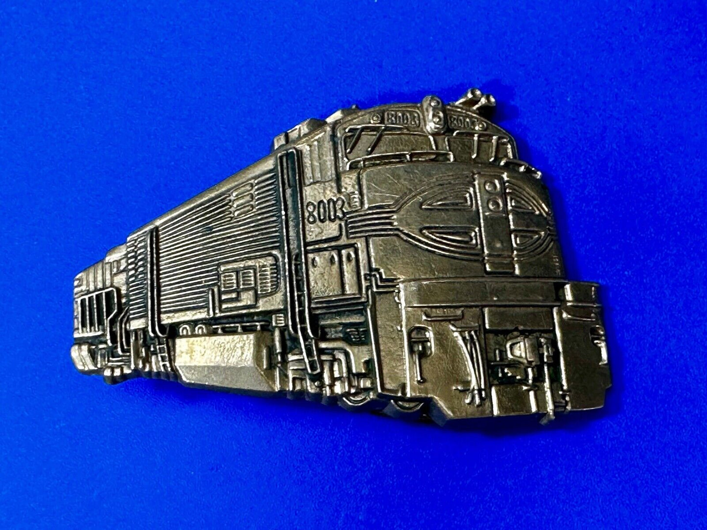 8003 Union Pacific Up Locomotive Railroad Train VTG 1980 Belt Buckle by Baron
