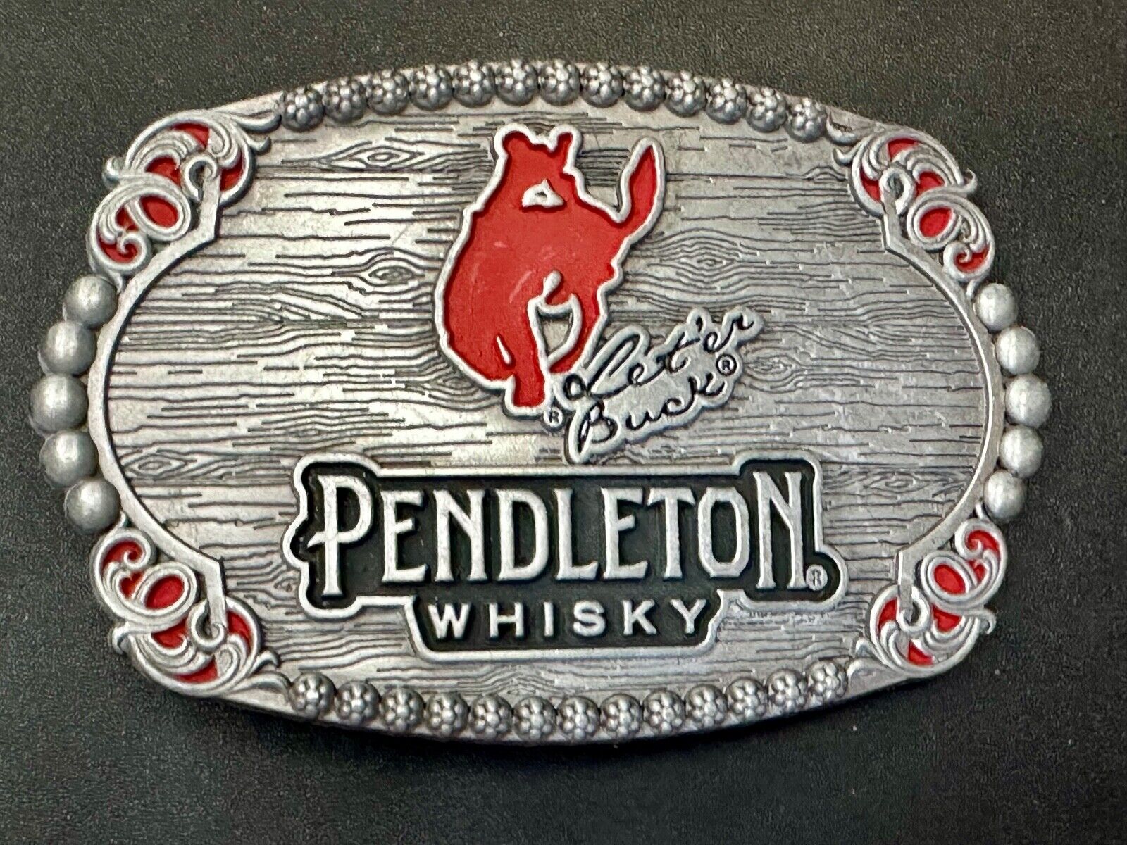 2023 Pendleton Whisky Let'er Buck Montana Silversmith Rodeo Cowboys Belt Buckle