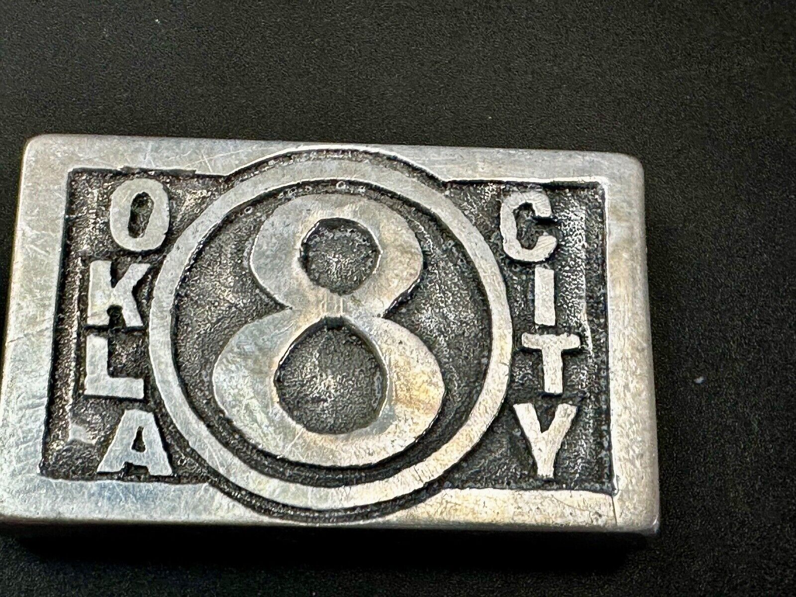 Tulsa Oklahoma City TV channel 8 Vintage J W  Taylor Custom Artisan belt buckle
