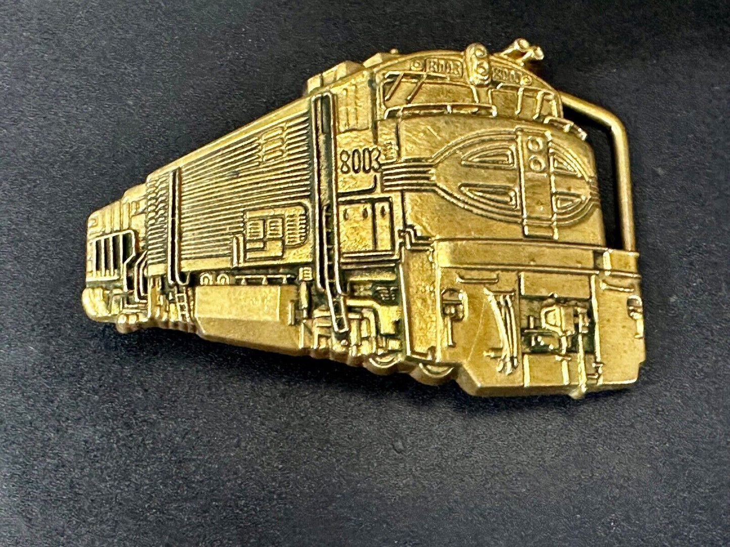 8003 Union Pacific Up Locomotive Railroad Train VTG 1980 Belt Buckle by Baron