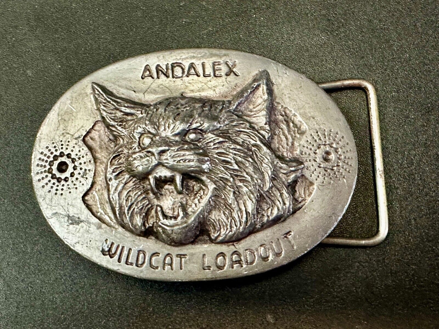 Andalex Wildcat Loadout Vintage Belt Buckle by Sculpture Artist Gary Frazen