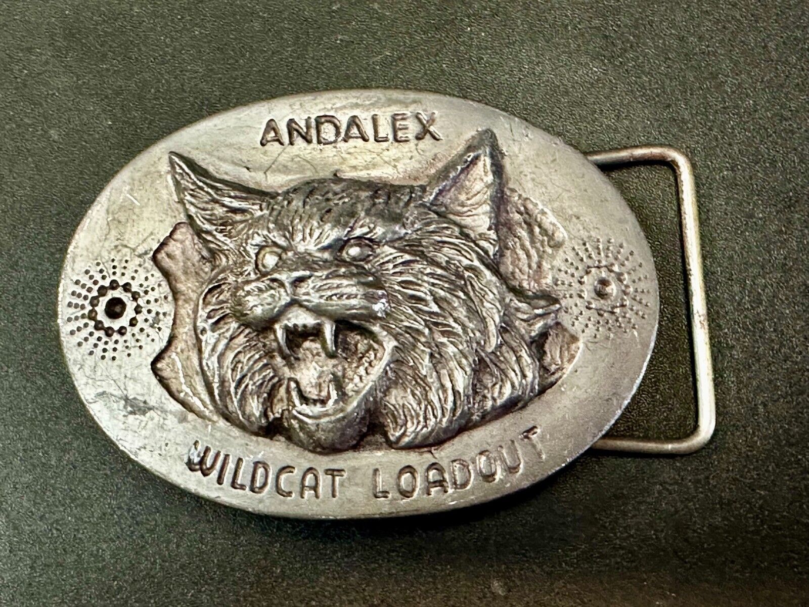 Andalex Wildcat Loadout Vintage Belt Buckle by Sculpture Artist Gary Frazen