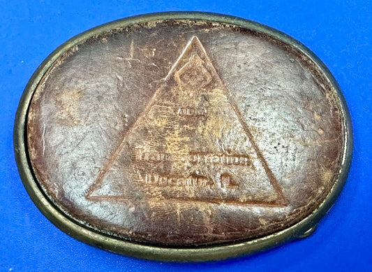Vintage leather belt buckle by El Cid to restore of craft project