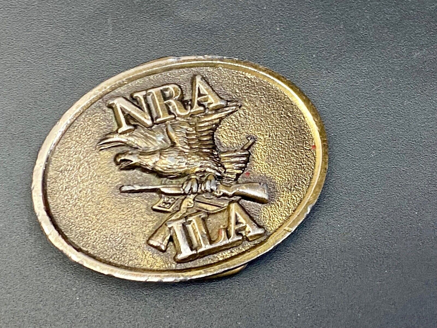 Vintage 1970S **Nra/Ila** (National Rifle Association) Gun Belt Buckle