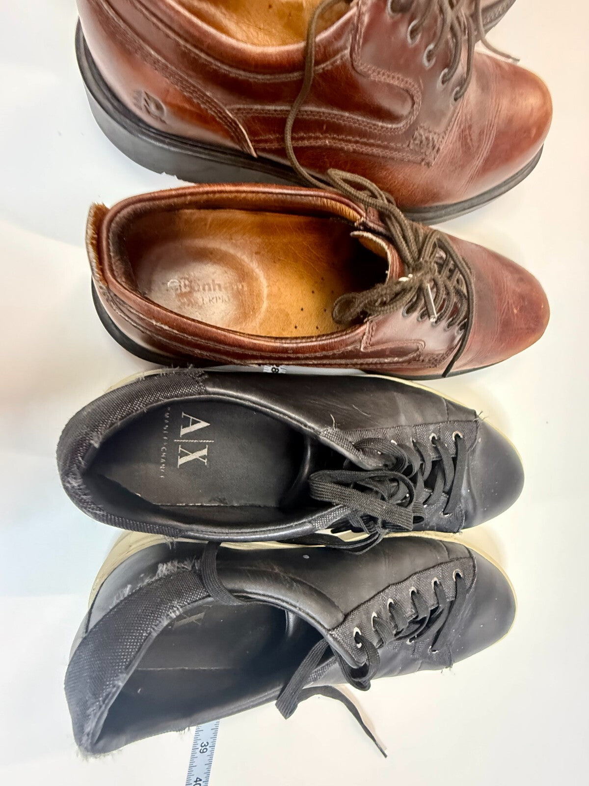 3 lot mens shoes - Armani Exchange AX , Kenneth Cole Reaction, Dunham  Size 11.5