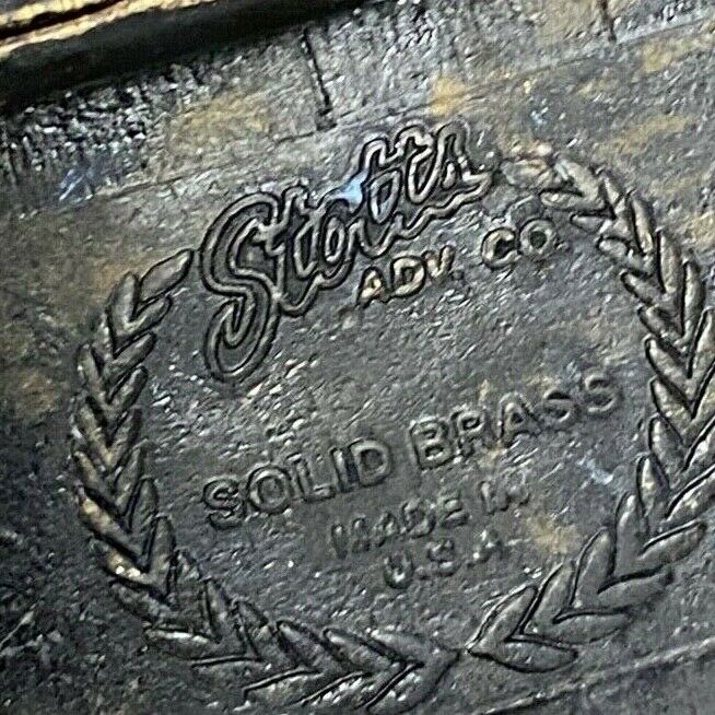 Vintage Ghi? Gi Company Promotional Solid Brass Belt Buckle Scotts Advertising