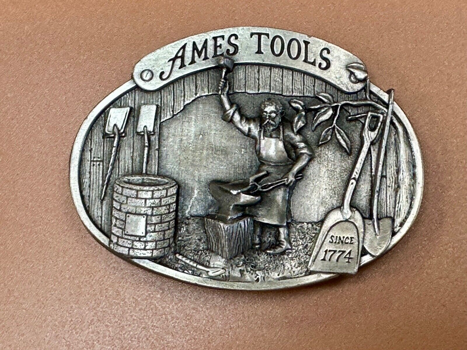 Ames Tools Co America's oldest! since 1774 Vintage 1981 belt buckle