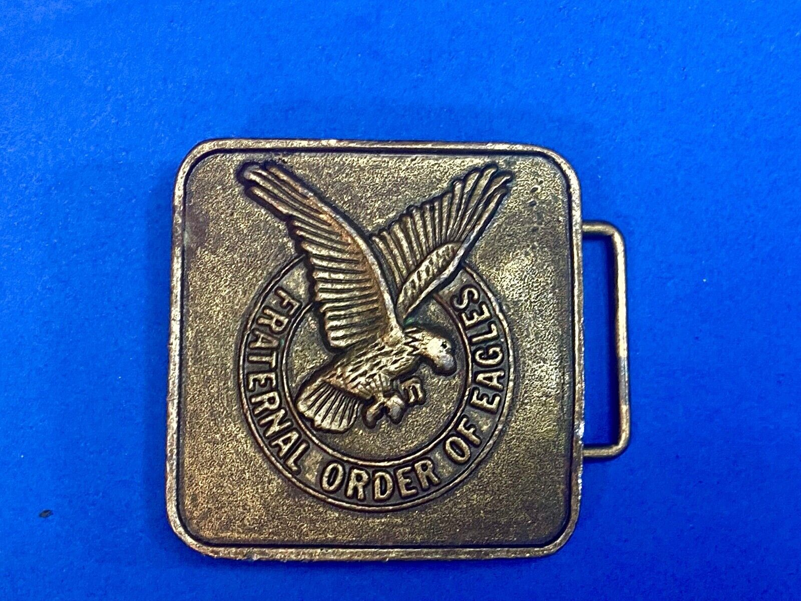 Vintage F.O.E. Fraternal Order Of The Eagle's Belt Buckle 