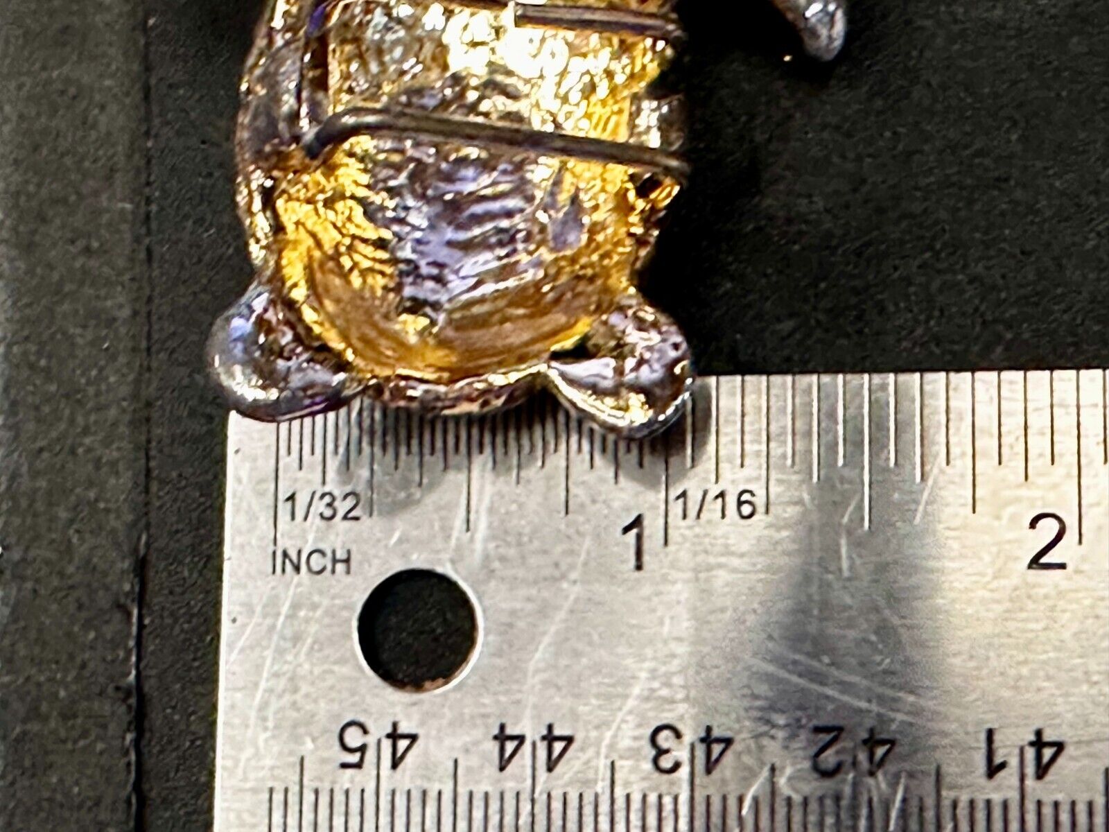 Turtle Tortoise Figural Two Piece Interlocking Gold Tone Vintage Belt Buckle