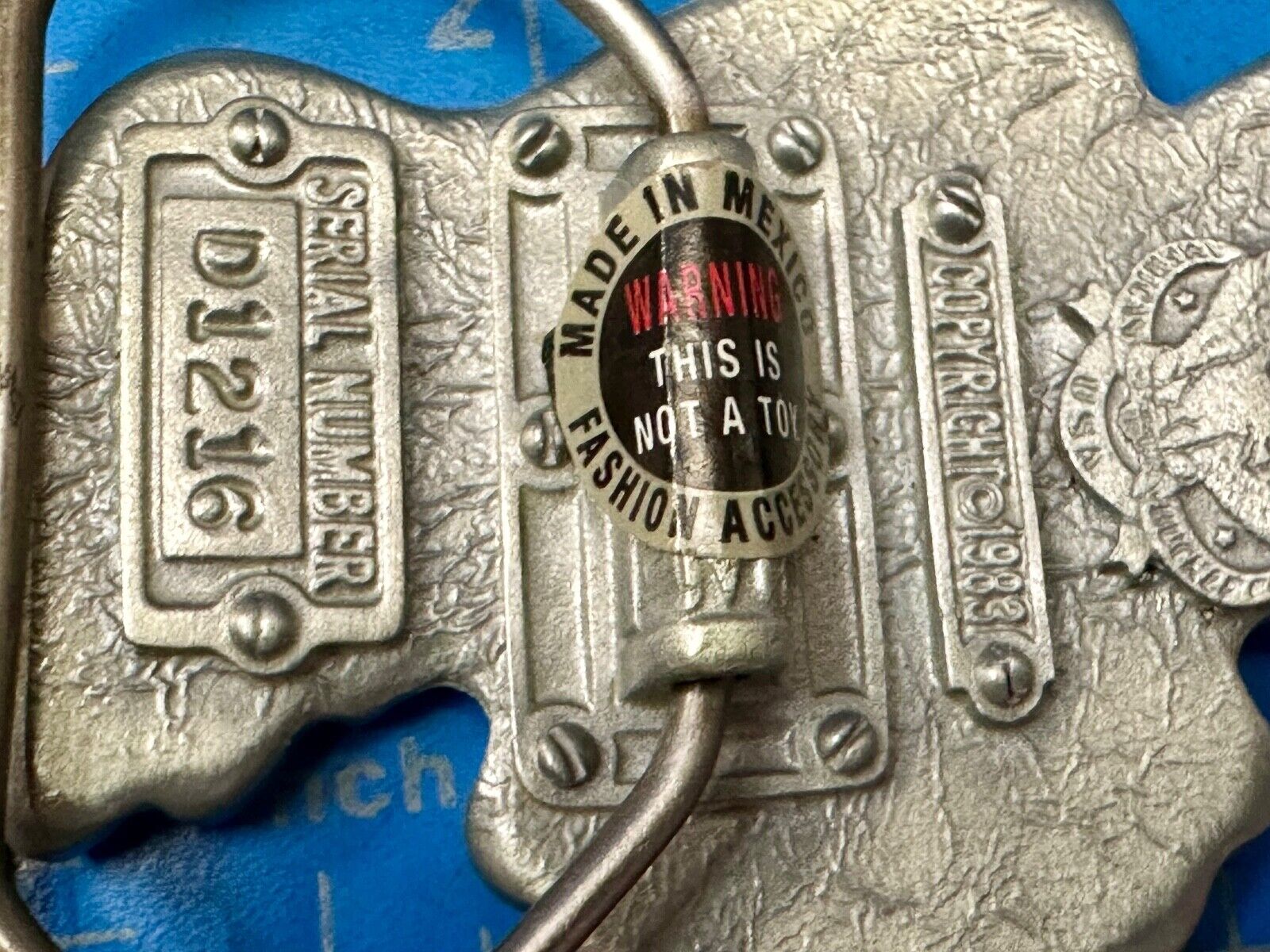Thunderbird Hippie Tribal PNW Haida Native American Vintage Belt Buckle