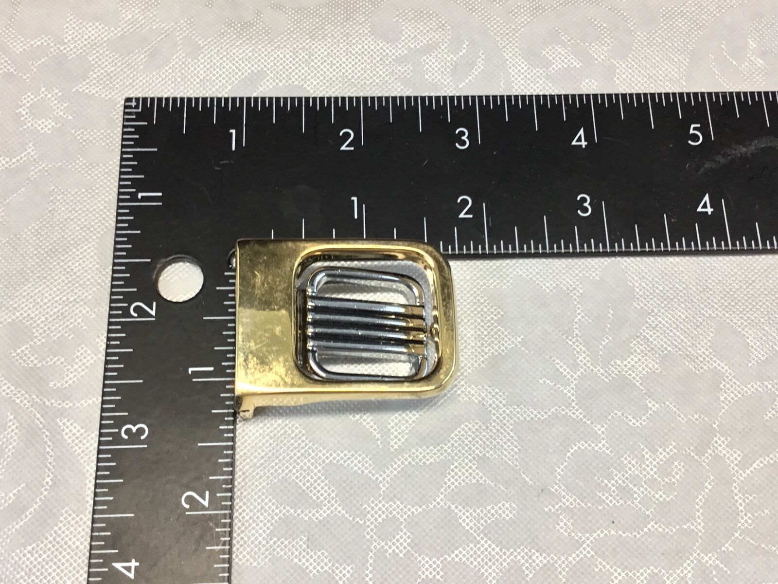 Vintage Gold and Silver Tone small dress belt buckle
