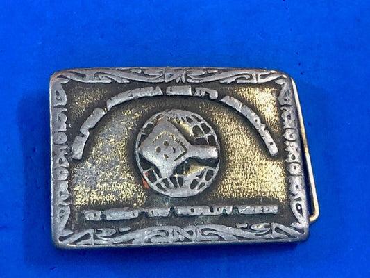 Vintage CD Hit industry company promotional belt buckle 