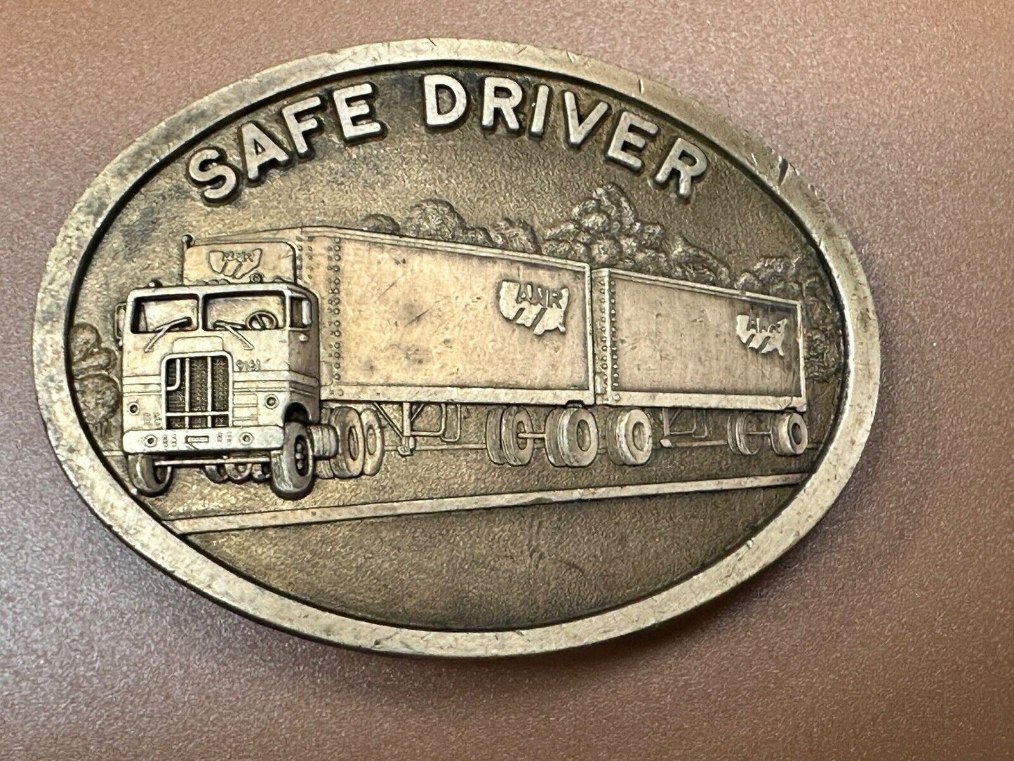 ANR Transportation Co v- Vintage Semi Drivers Safety Award belt buckle