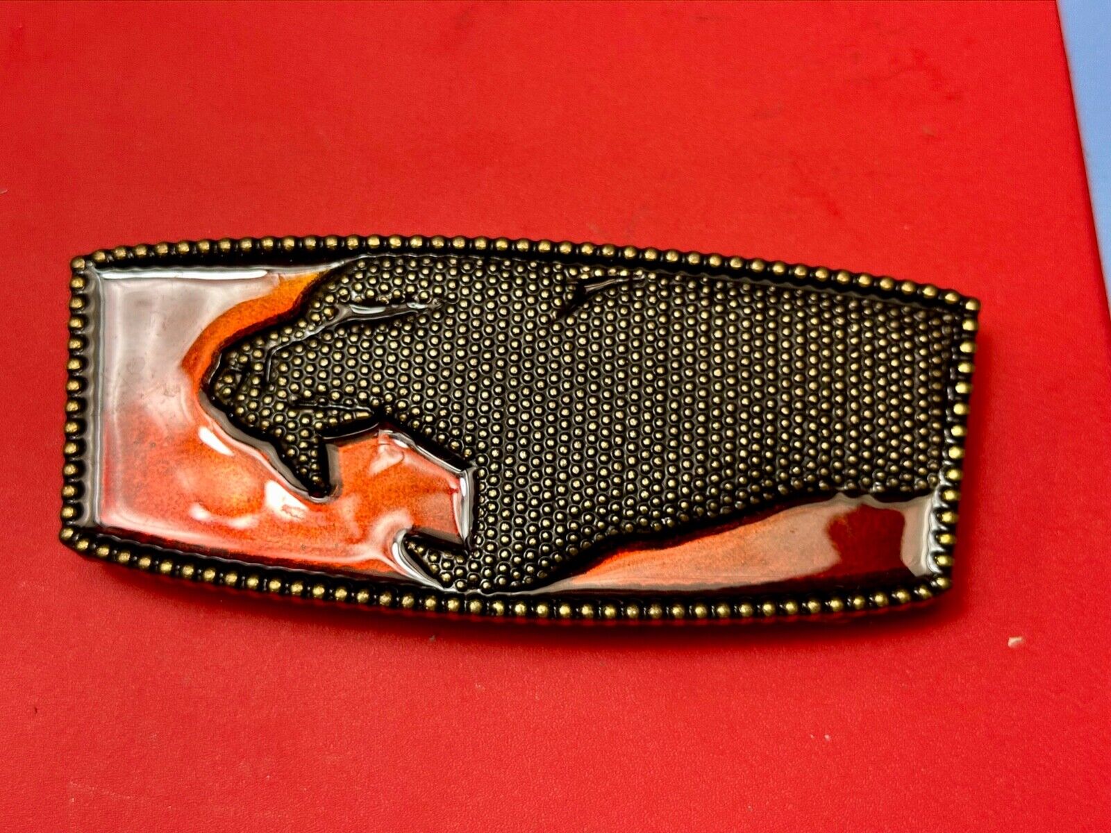 arge 5" Wide Thundercats logo? Cat, tiger attack rectangular belt buckle