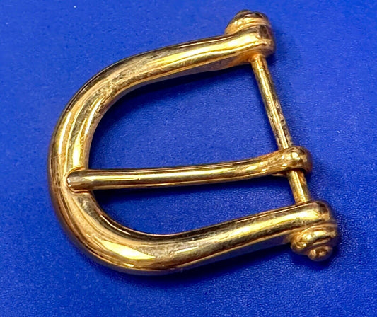 Vintage antique replacement smooth curves u shaped belt buckle