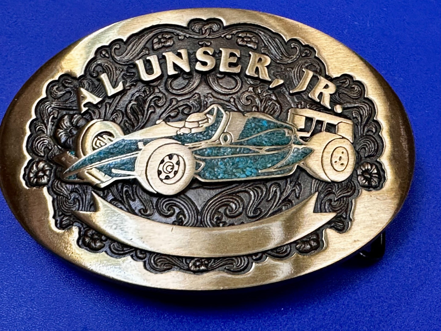 Al Unser Jr. Indianapolis 500 Car Advanced Casting Race Fans Belt Buckle