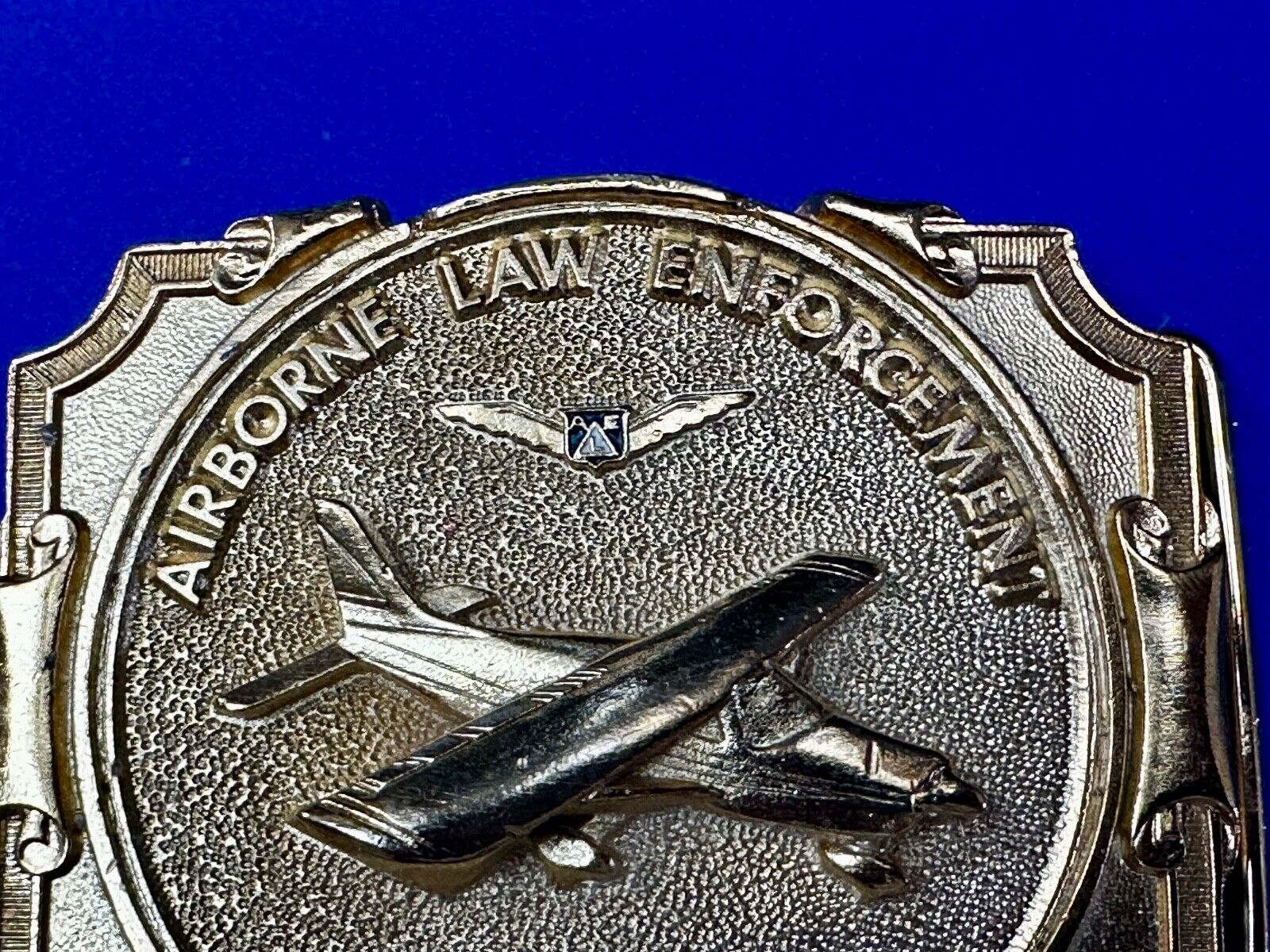 Airborne Law Enforcement Plane Police Pilot Fixed Wing Lg Belt Buckle  #20 ALE