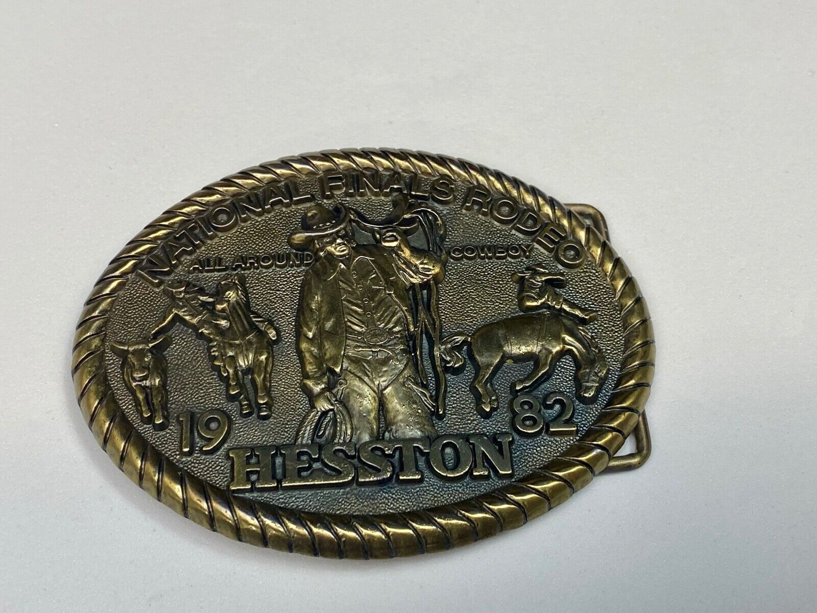 1982 Nfr Hesston Rodeo Finals, Limited Edition Collector's Belt Buckle
