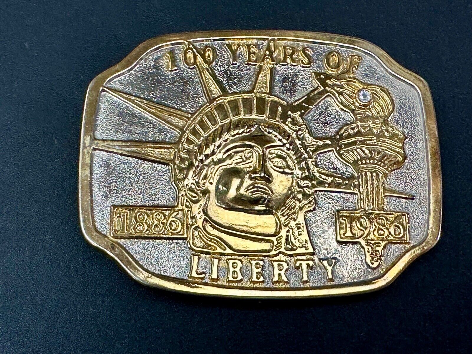 100 years of The Statue of Liberty New York City Commemorative  belt buckle