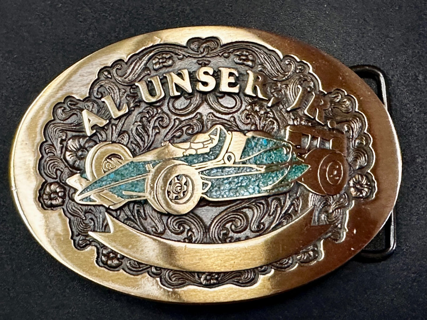 Al Unser Jr. Indianapolis 500 Car Advanced Casting Race Fans Belt Buckle