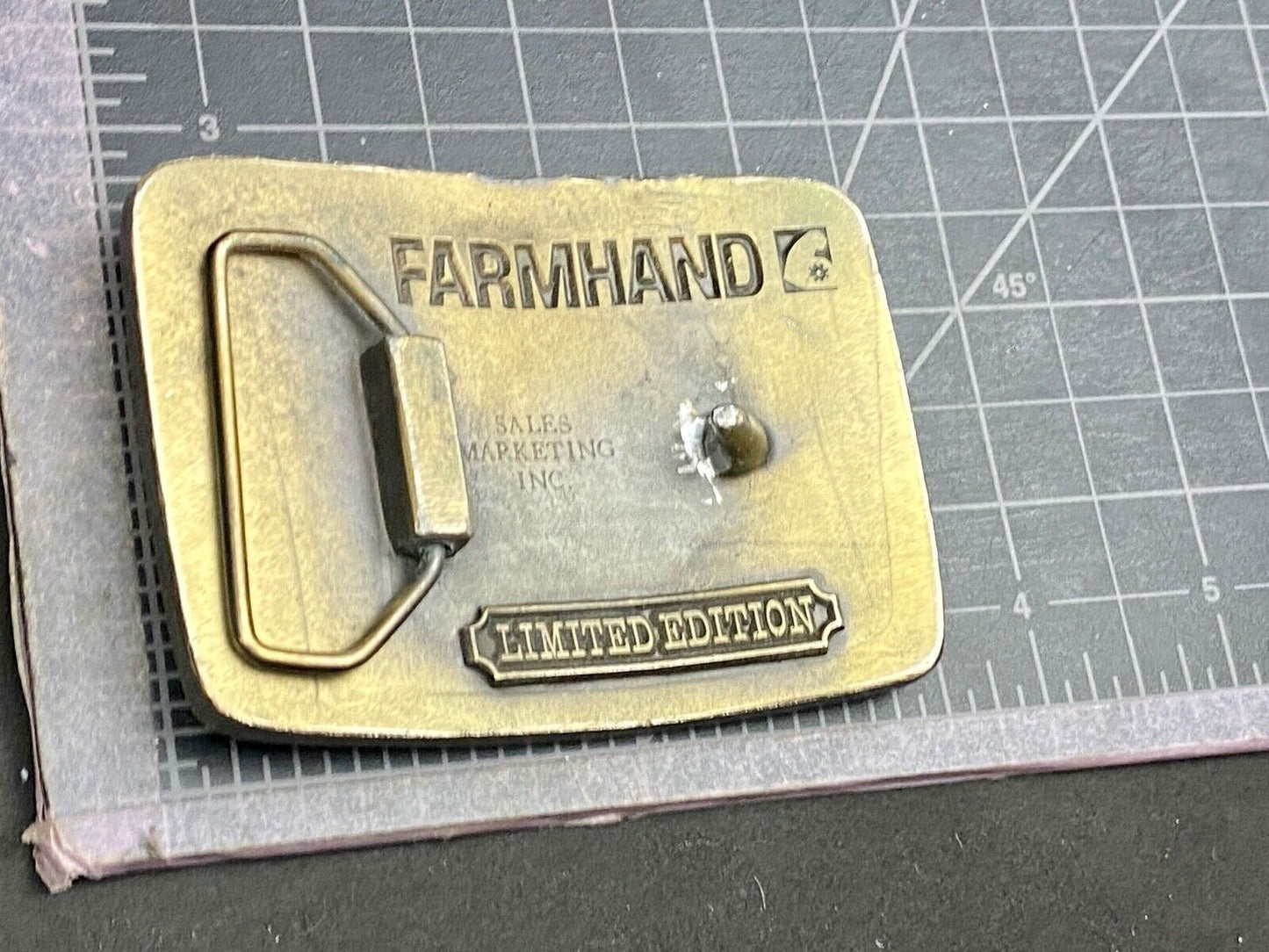 AGRICULTURE, Americas Lifeline belt buckle by Farmhand - Statue of liberty 