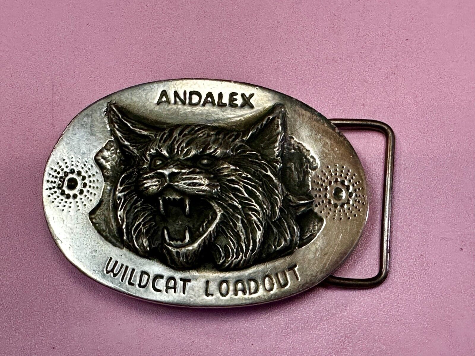 Andalex Wildcat Loadout Vintage Sculpture Belt Buckle by Artist Gary Prazen