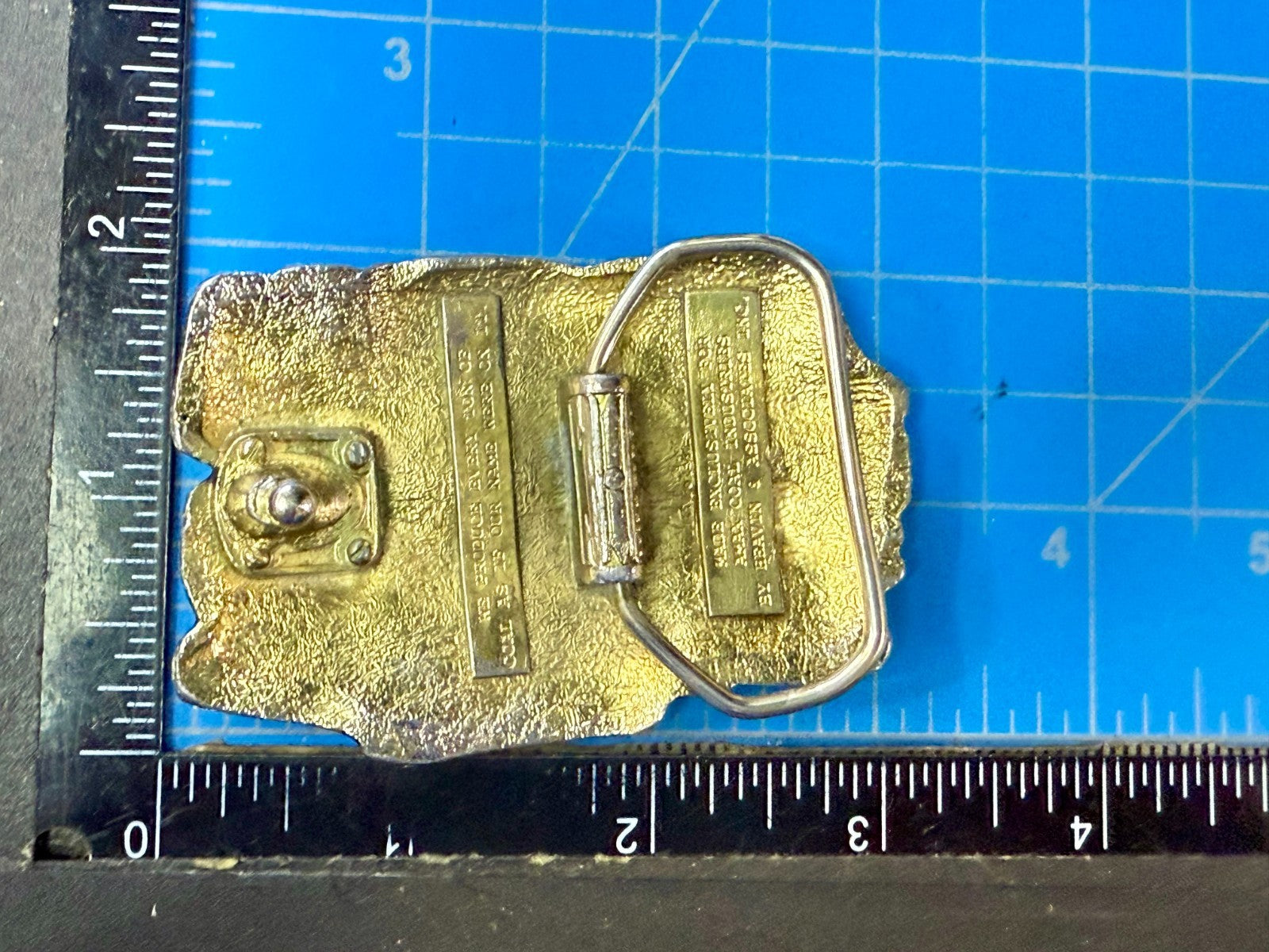AMAX Coal Industries Mining Company Commemorative Vintage 70's Belt Buckle