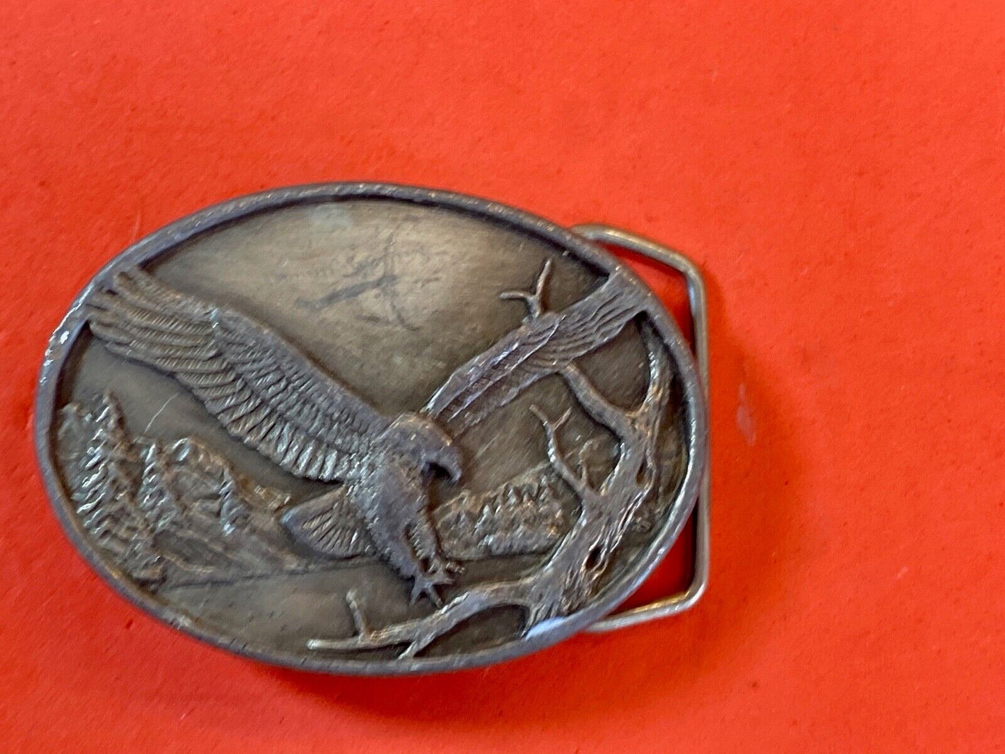 A-15 Siskiyou Belt Buckle - Flying Diving Hunting Majestic Eagle 