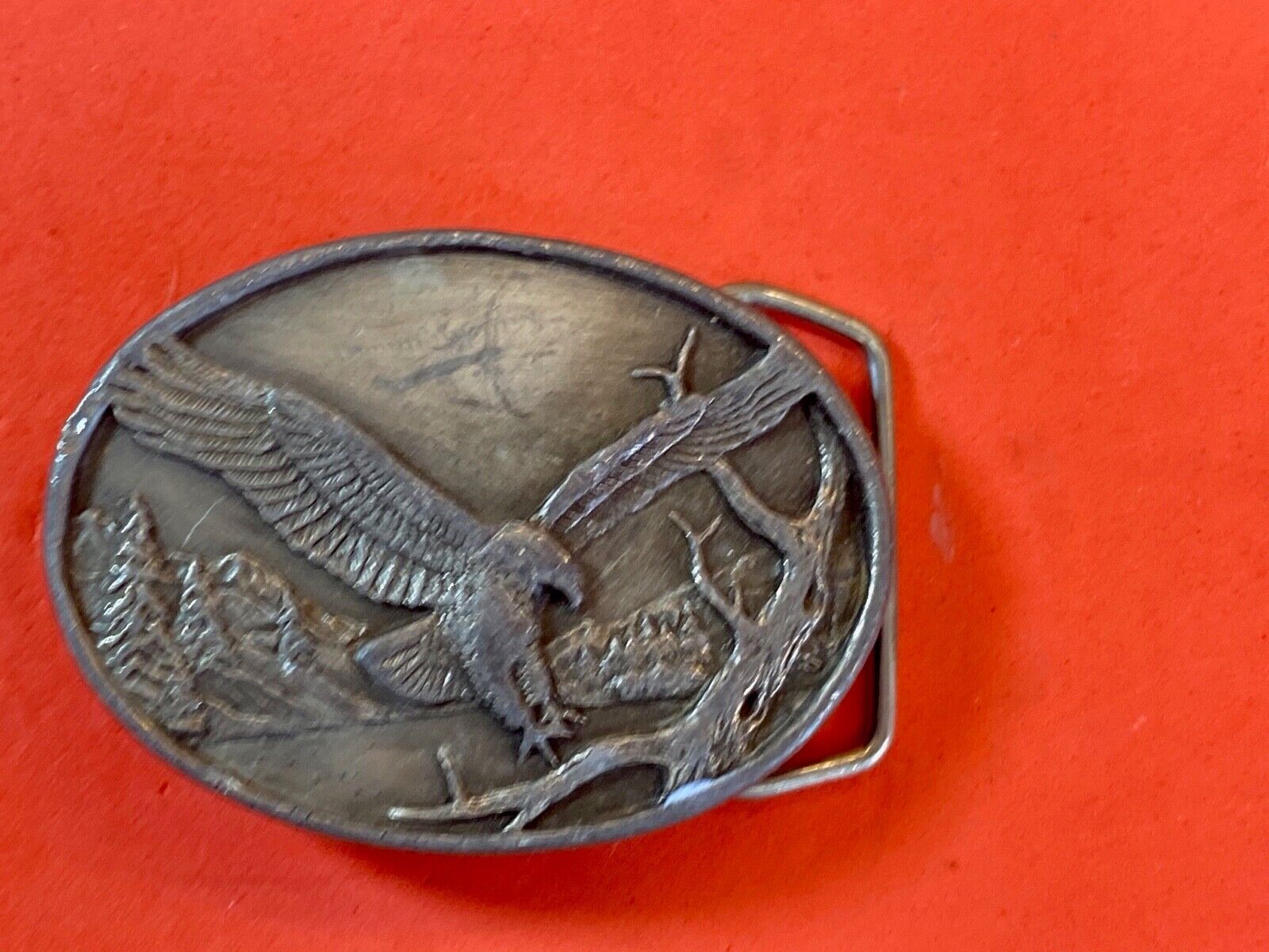 A-15 Siskiyou Belt Buckle - Flying Diving Hunting Majestic Eagle 