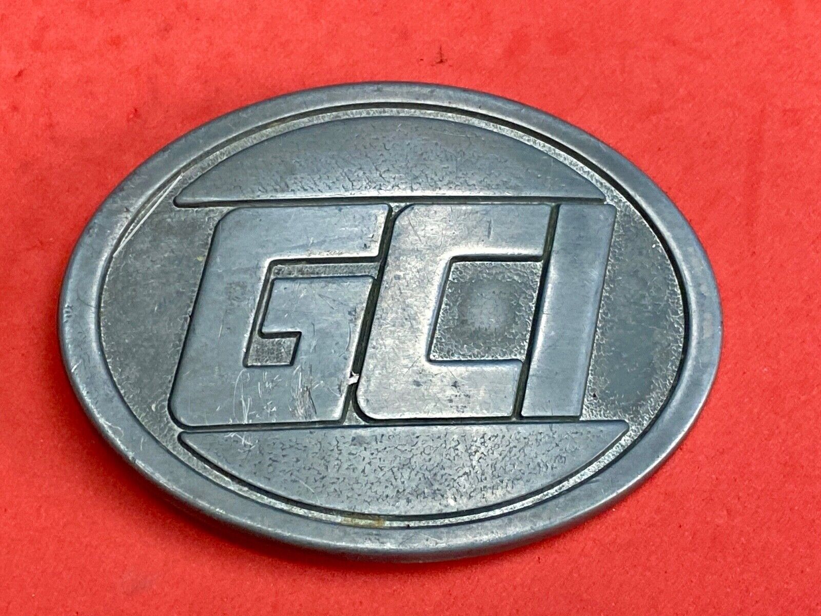 Vintage General Communication Inc.  GCI - promotional belt buckle 