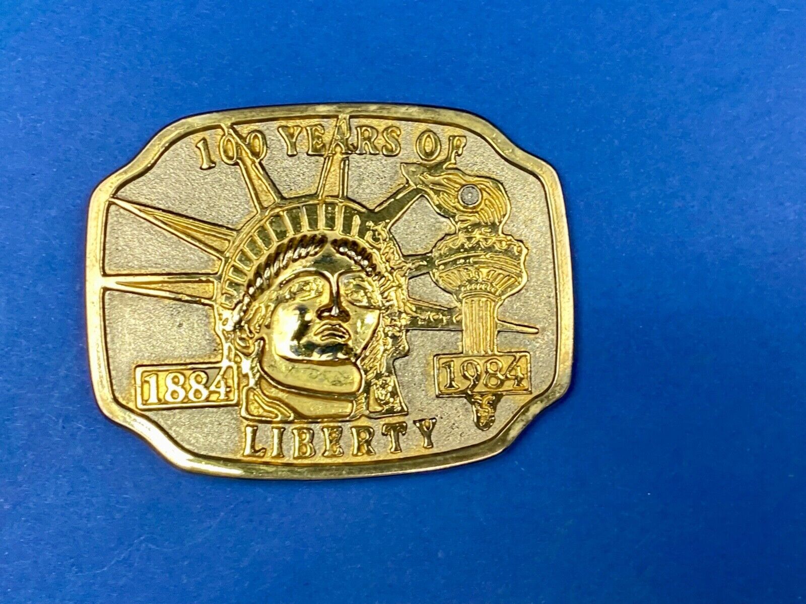 100 Years Of Liberty Statue Of Lady Liberty American Belt Buckle Patriotic Nyc