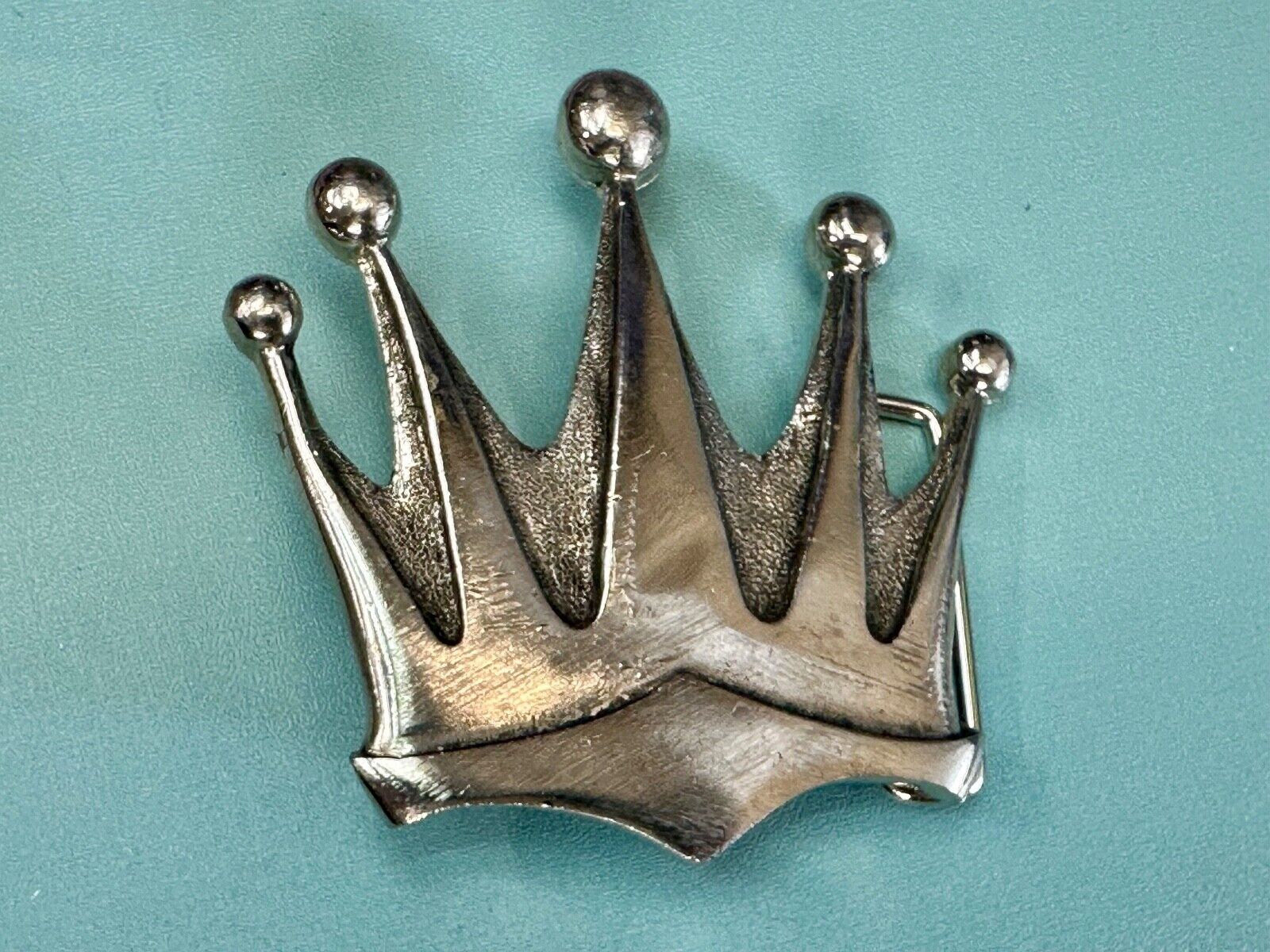 5 point CROWN Shaped Cutout Belt Buckle by Silver Star, 'The Originator