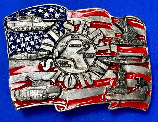 1991 Siskiyou Operation Desert Storm Belt Buckle P-92 -All Military