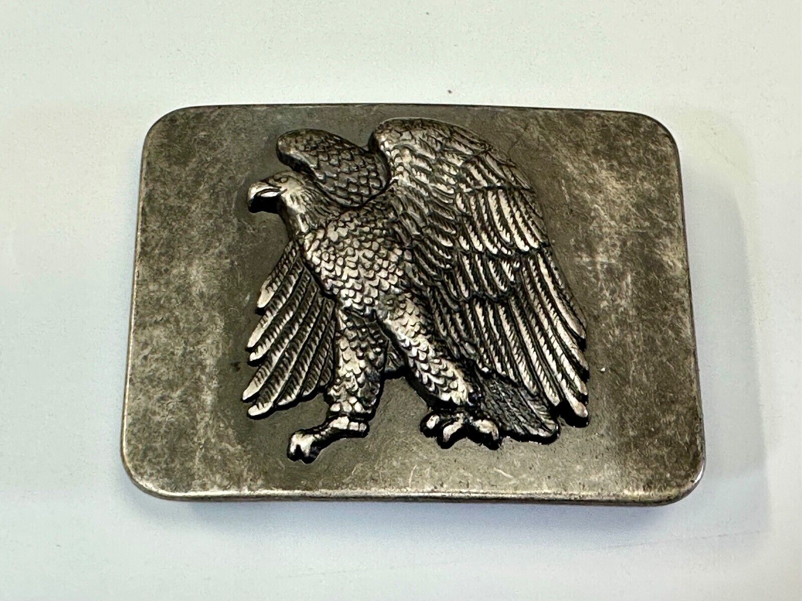 American Eagle - ready to fight! Patriotic USA belt buckle