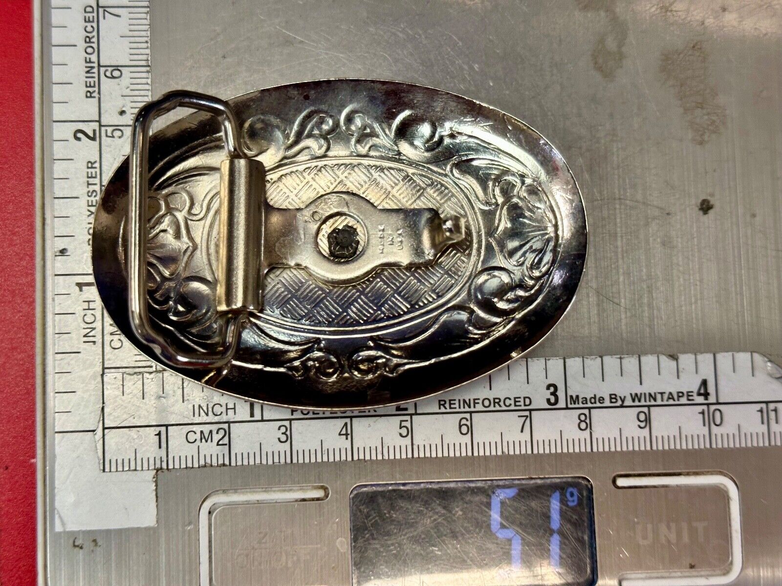Vintage Cowboy Saddle Bronc western small center figure belt buckle