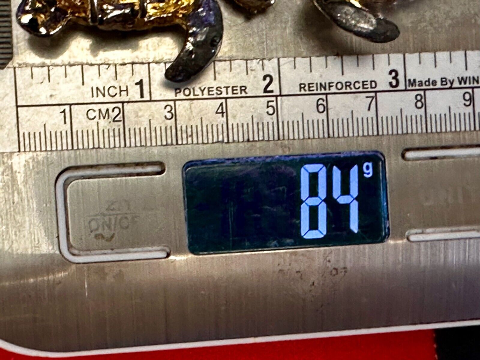 Turtle Tortoise Figural Two Piece Interlocking Gold Tone Vintage Belt Buckle