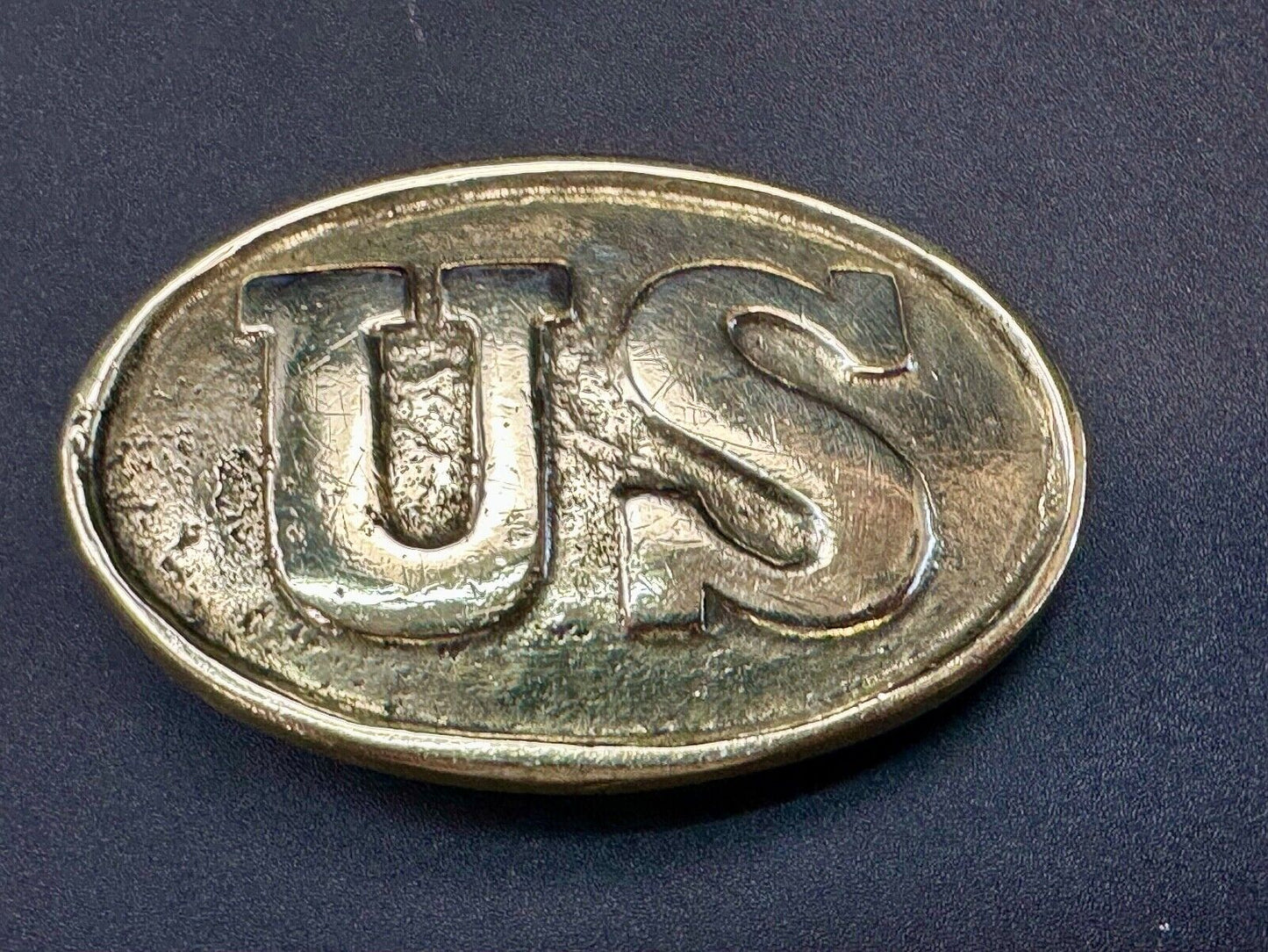 US Enlisted Army Soldiers Civil War Reproduction belt buckle - Two prong back